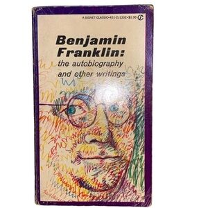 RARE Benjamin Franklin autobiography vintage small paperback book vintage 1961